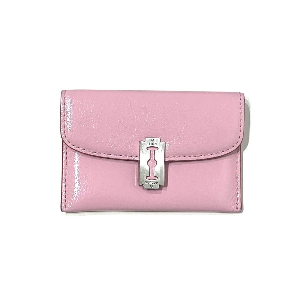 Vunque Korean Brand Pink Leather Cardholder